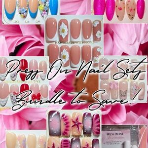 Buendle Anf Save!  Press On Nail Set